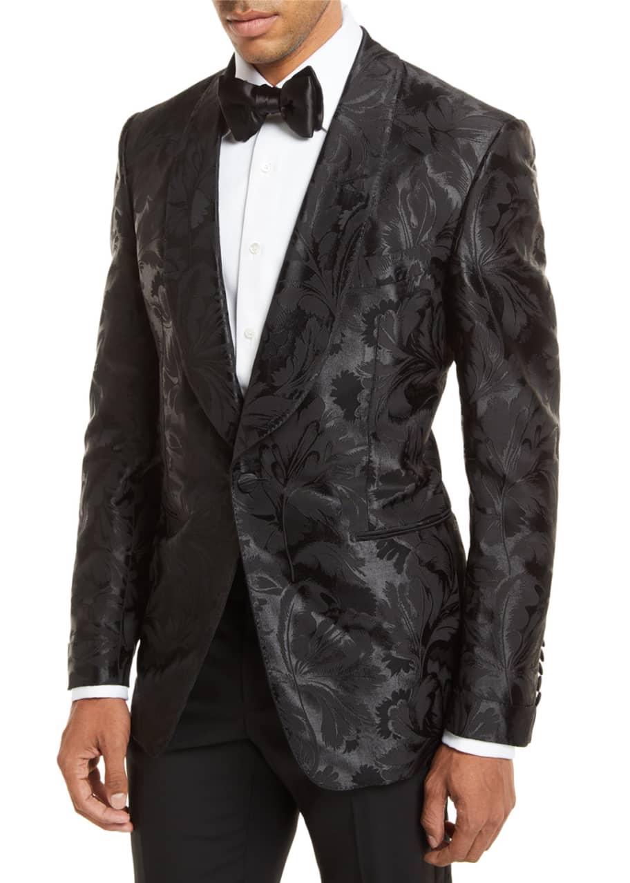 Floral Jacquard Dinner Jacket
