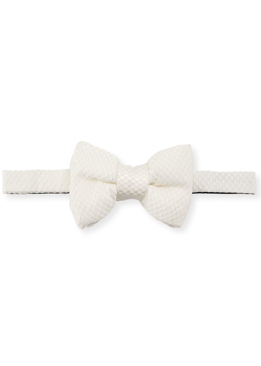 TOM FORD Textured Honeycomb Classic Bow Tie - Bergdorf Goodman