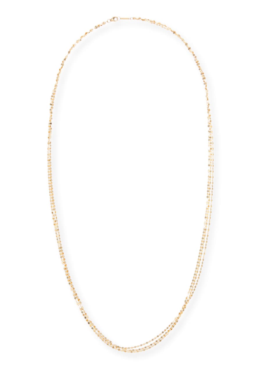 Image 1 of 1: Blake Three-Strand Chain Necklace in 14K Gold, 30"L