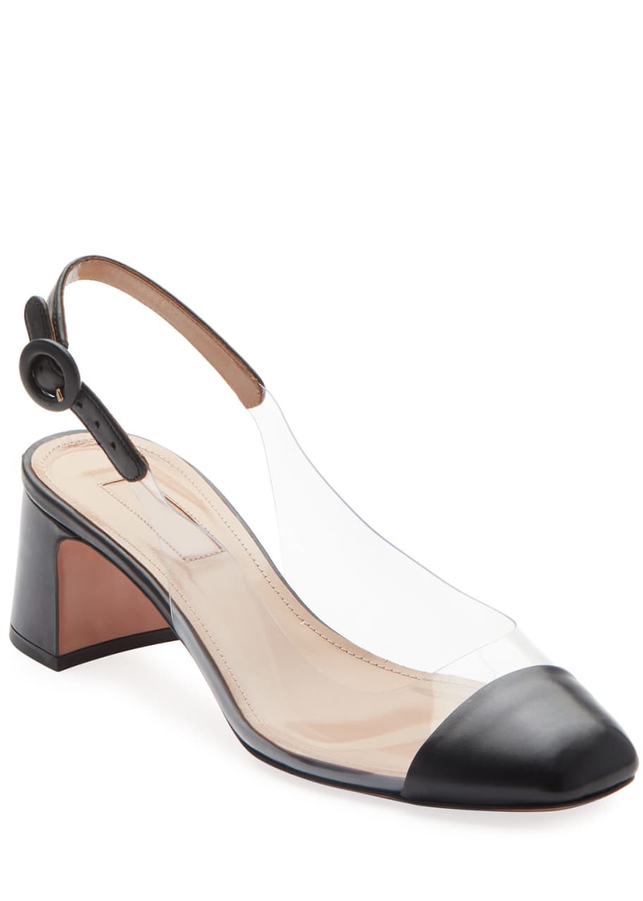 Optic 50mm Napa Vinyl Slingback Pumps