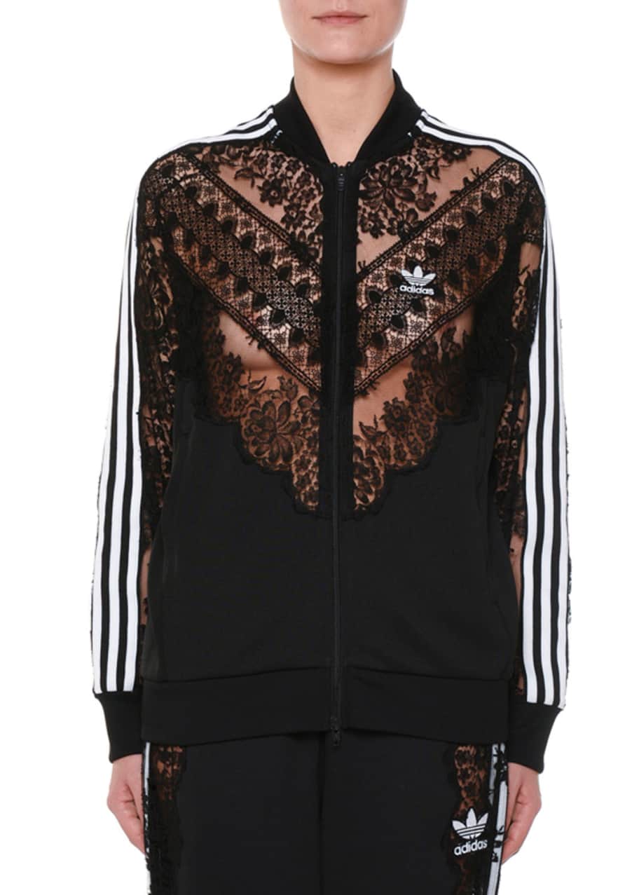 Stella mccartney adidas lace sweatshirt sale
