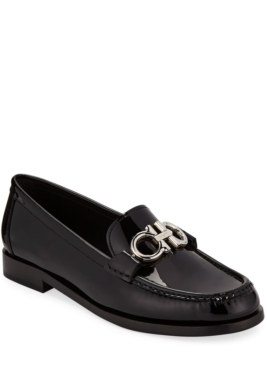 Salvatore ferragamo women's rolo reversible gancini loafers clearance