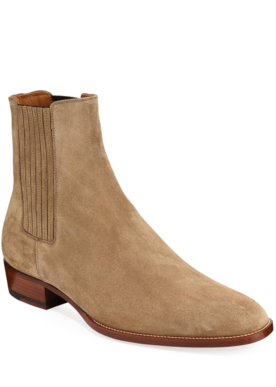 saint laurent men's wyatt chelsea boots