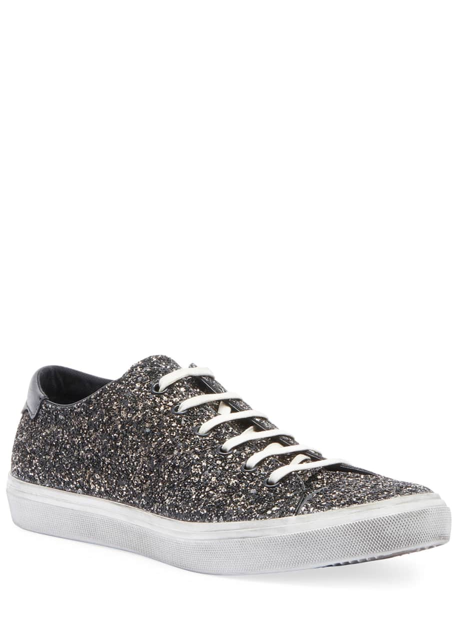 Image 1 of 1: Men's Bedford Solid Glitter Low-Top Sneakers