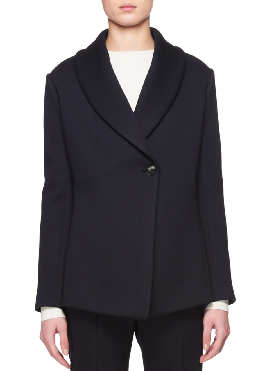 Image 1 of 1: Noph Shawl-Collar One-Button Jacket