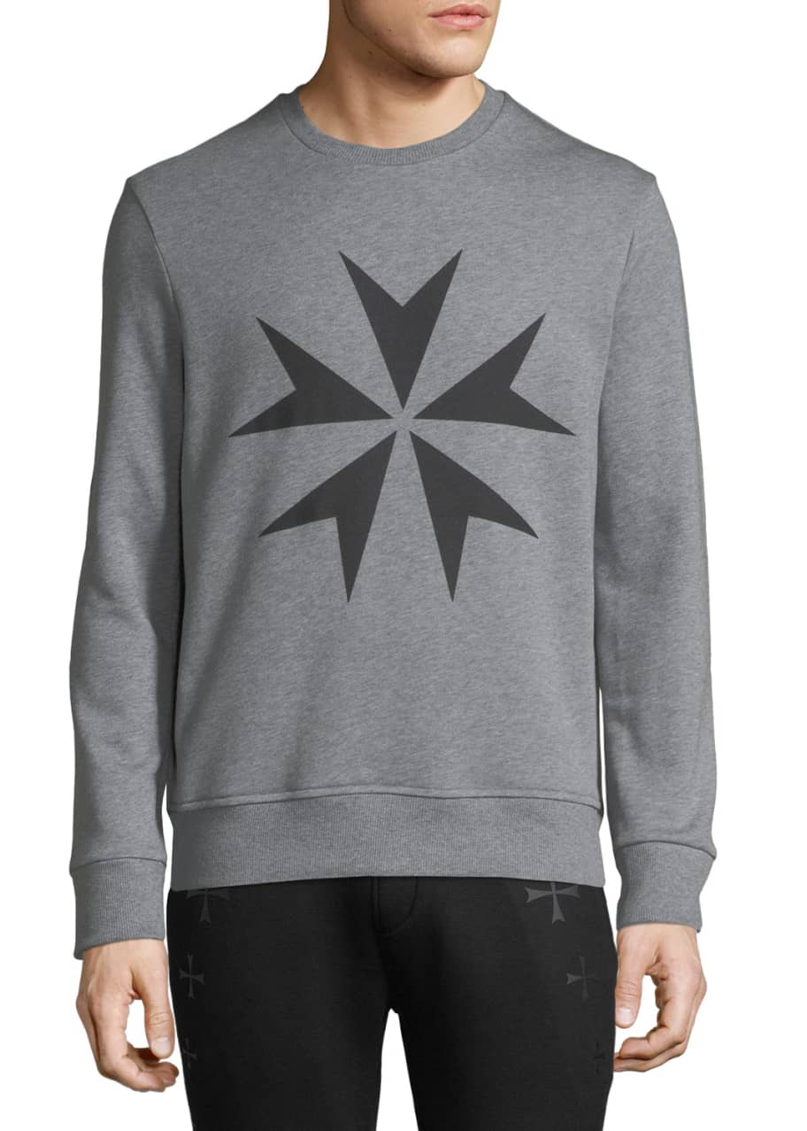 Neil barrett military star sweatshirt clearance