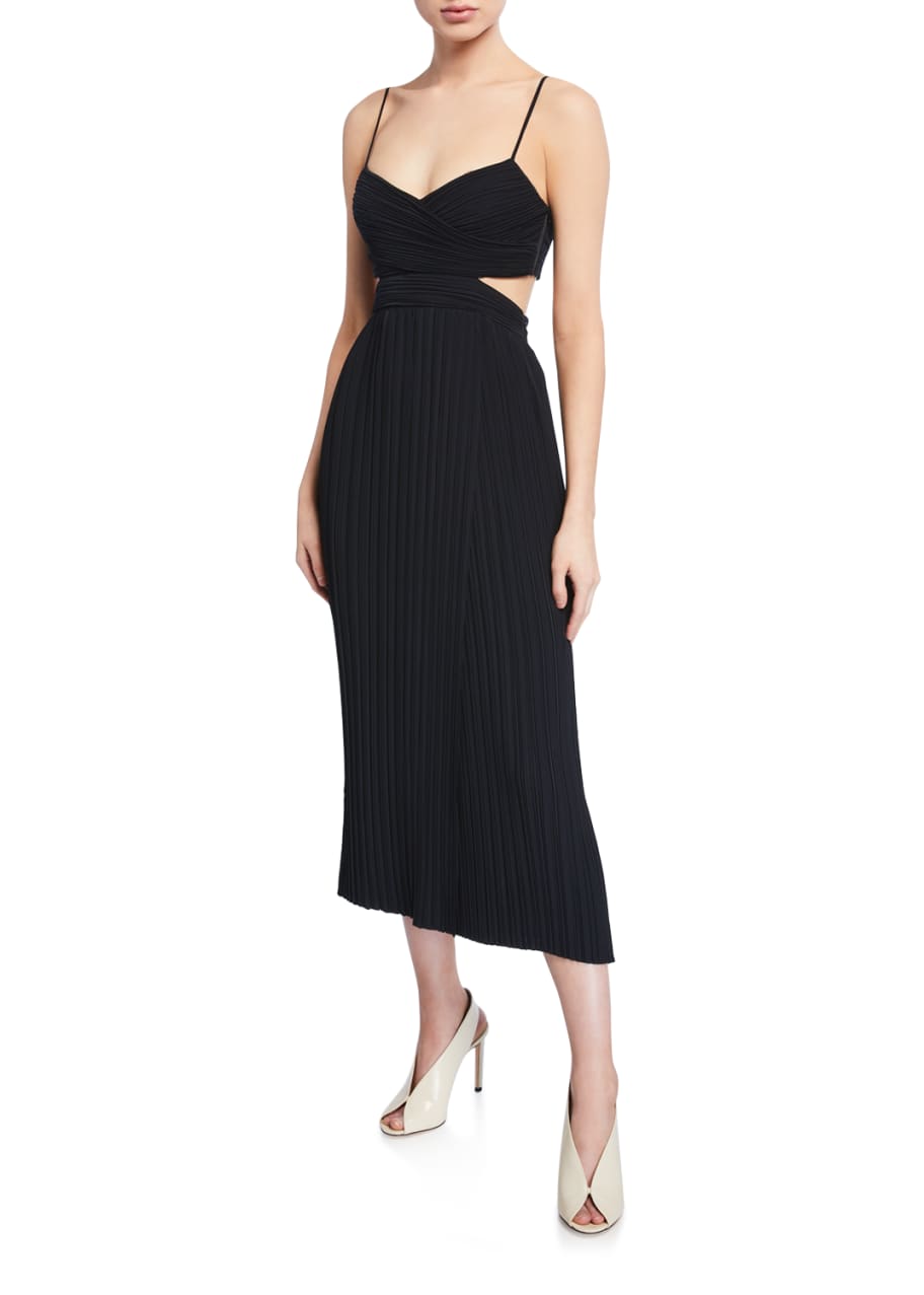 Alc sienna pleated dress sales