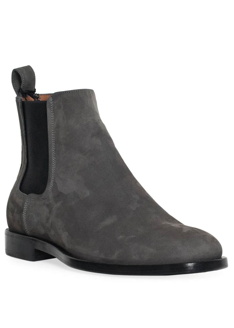 Lanvin suede top chelsea boots