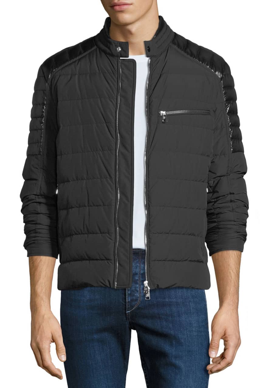 Moncler Men s Meylan Quilted Zip Front Jacket Bergdorf Goodman