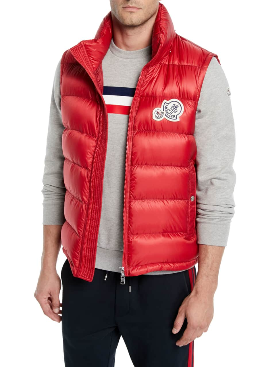 Moncler Men's Gers Zip-Front Puffer Vest - Bergdorf Goodman