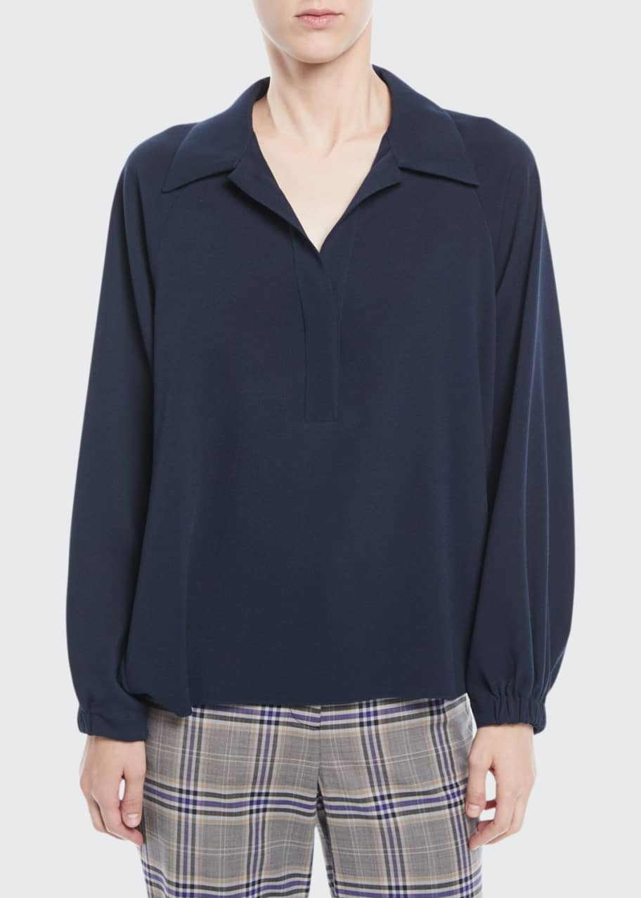 Tibi savanna crepe top on sale
