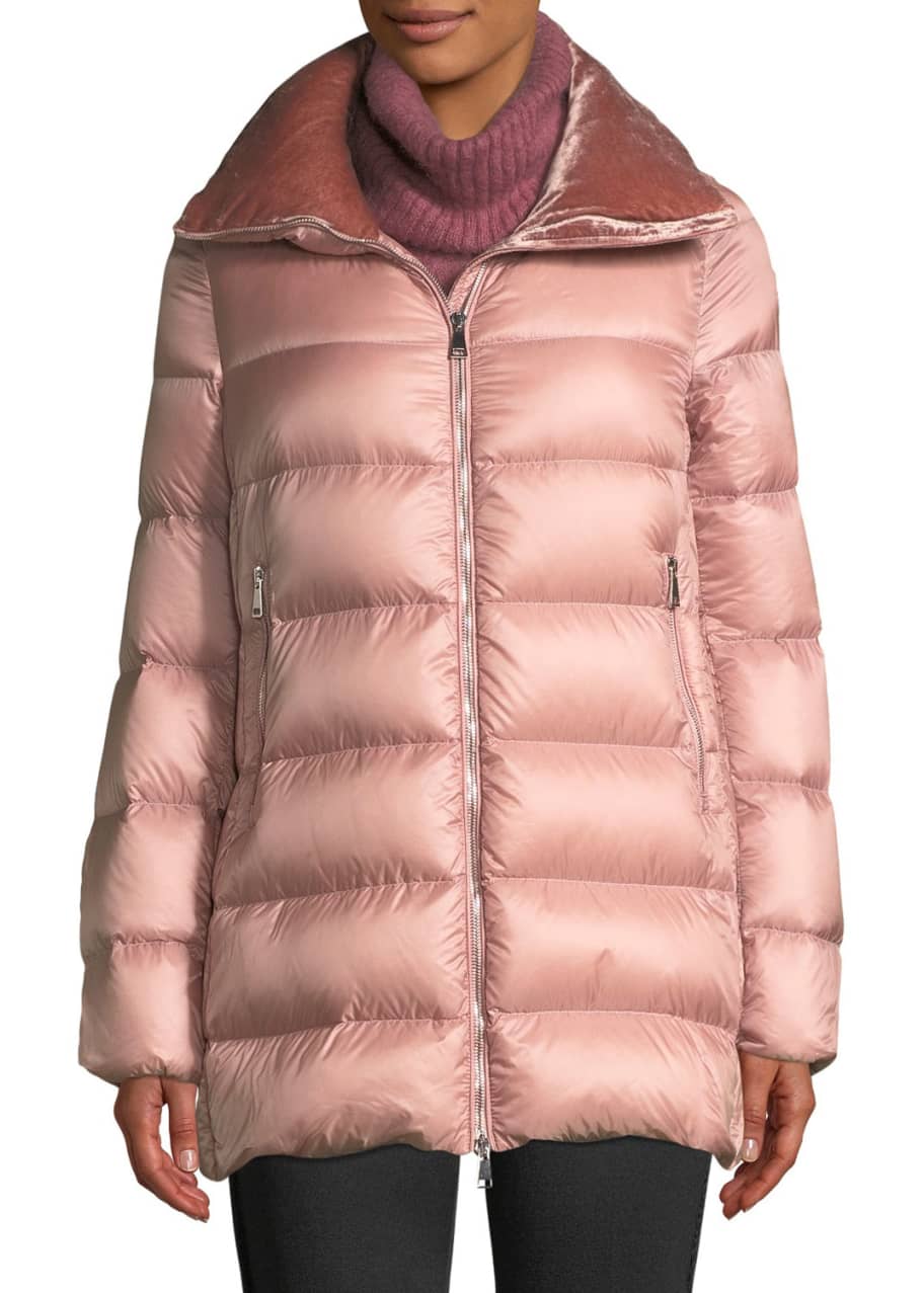 Torcol Puffer Coat w Velvet Collar