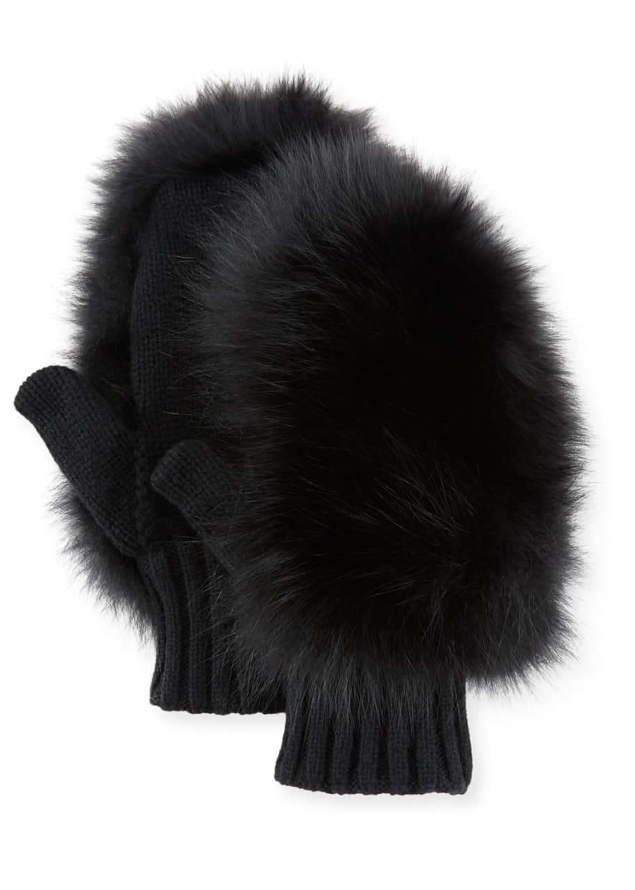 Moncler Moncler Genius Guanti Fur Gloves - Bergdorf Goodman