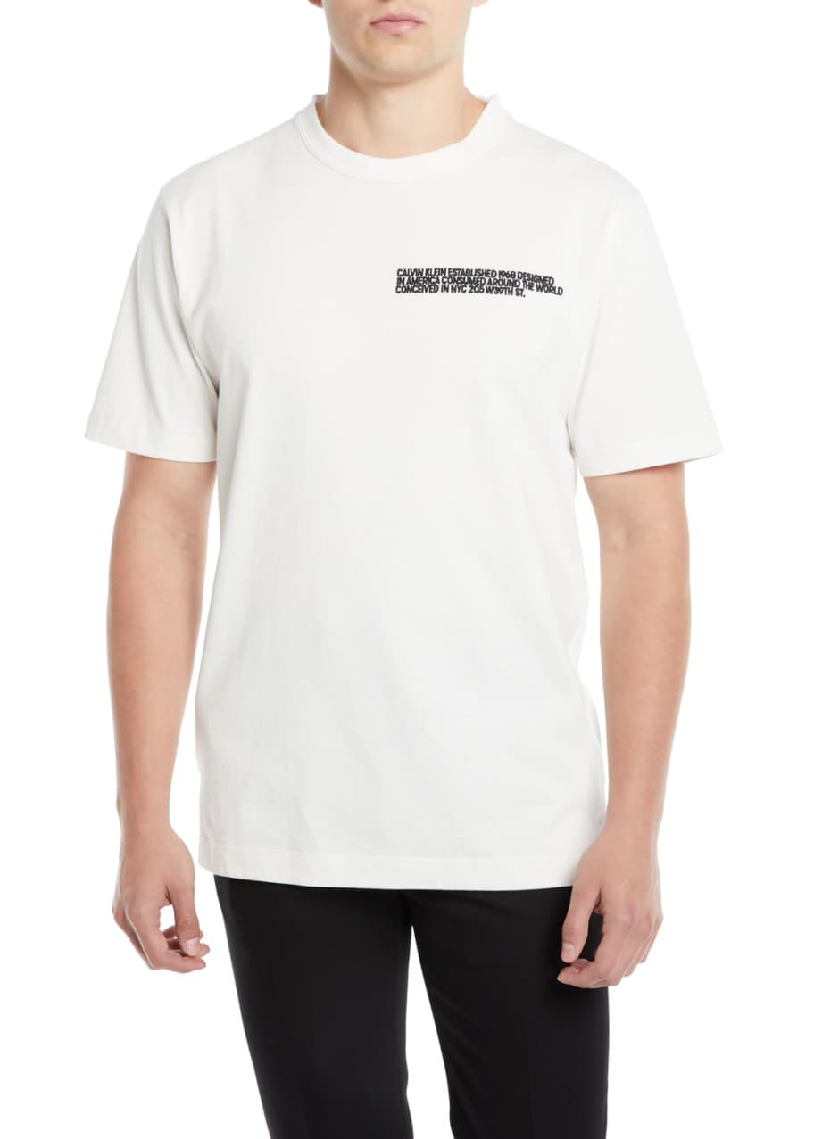 CALVIN KLEIN 205W39NYC Men's Block Logo T-Shirt - Bergdorf Goodman