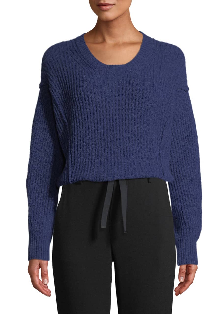 Vince overlap panel sweater clearance