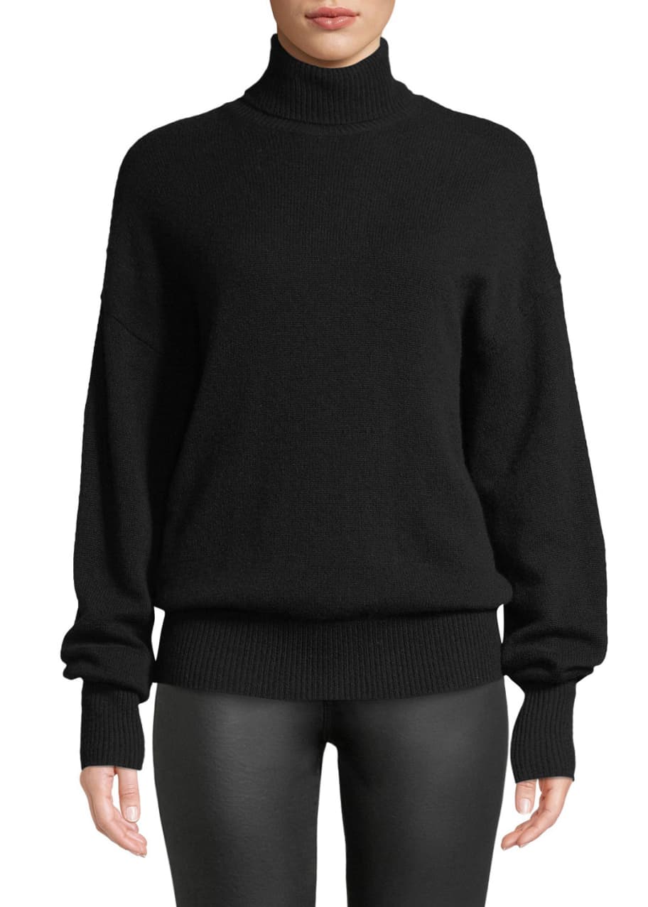 Theory drop shoulder on sale cashmere turtleneck sweater