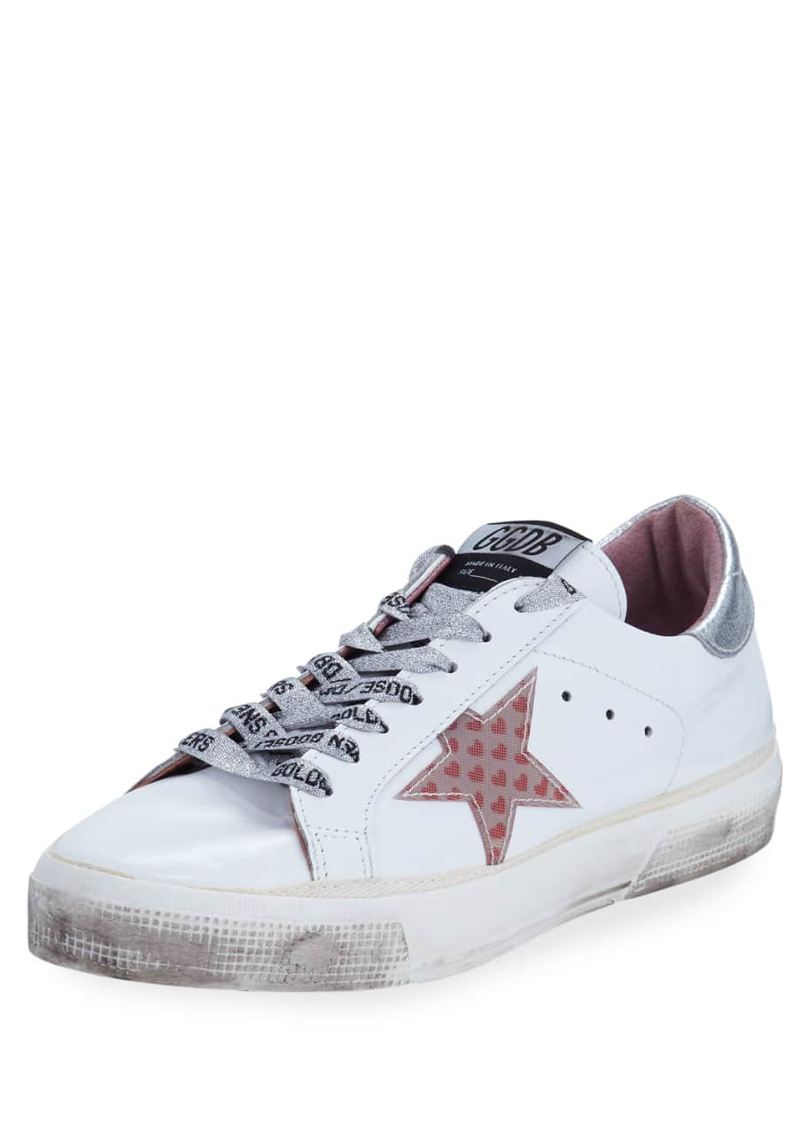 Image 1 of 1: May Leather Low-Top Sneakers