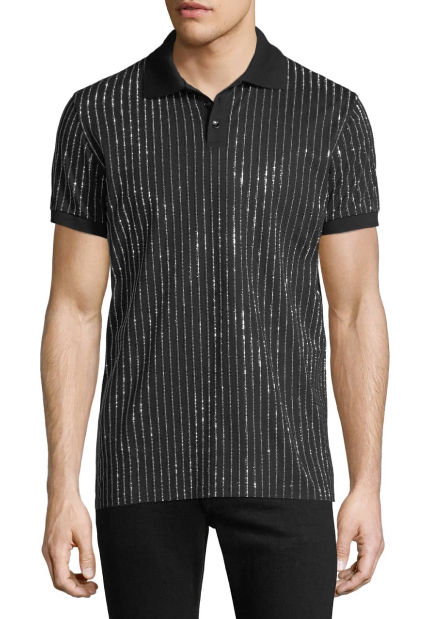 Ysl striped polo store