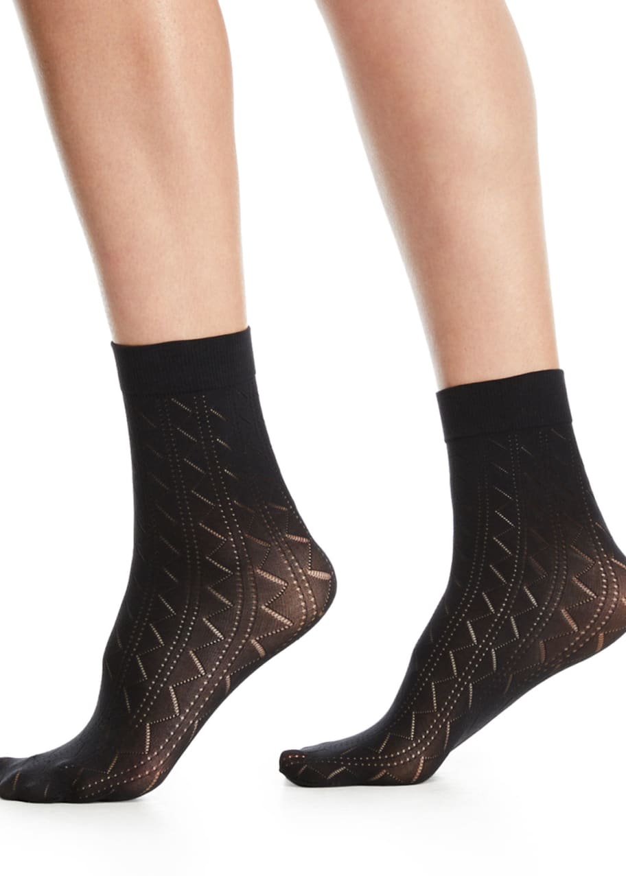 Image 1 of 1: Florence Zigzag Ankle Socks