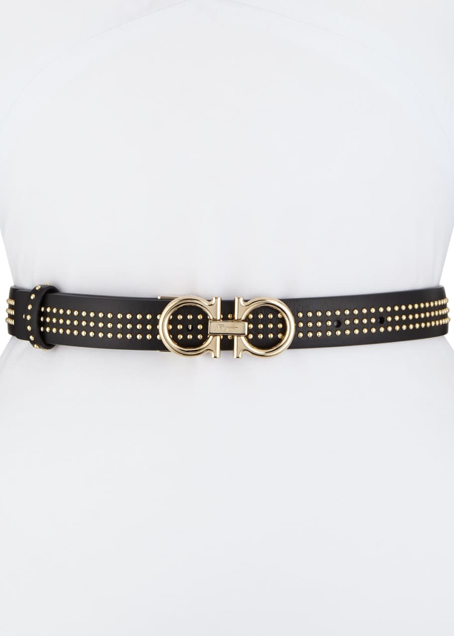 Ferragamo studded belt discount