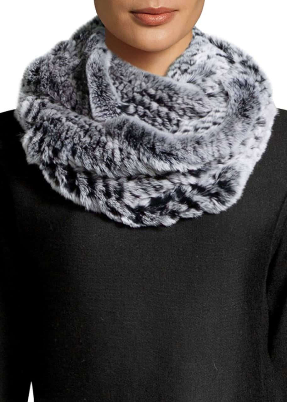 Rabbit Fur Infinity Scarf