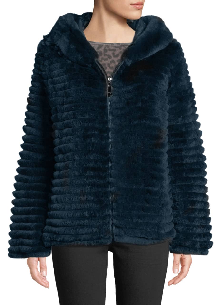Belle Fare Reversible Fur & Down Jacket w/ hood - Bergdorf Goodman