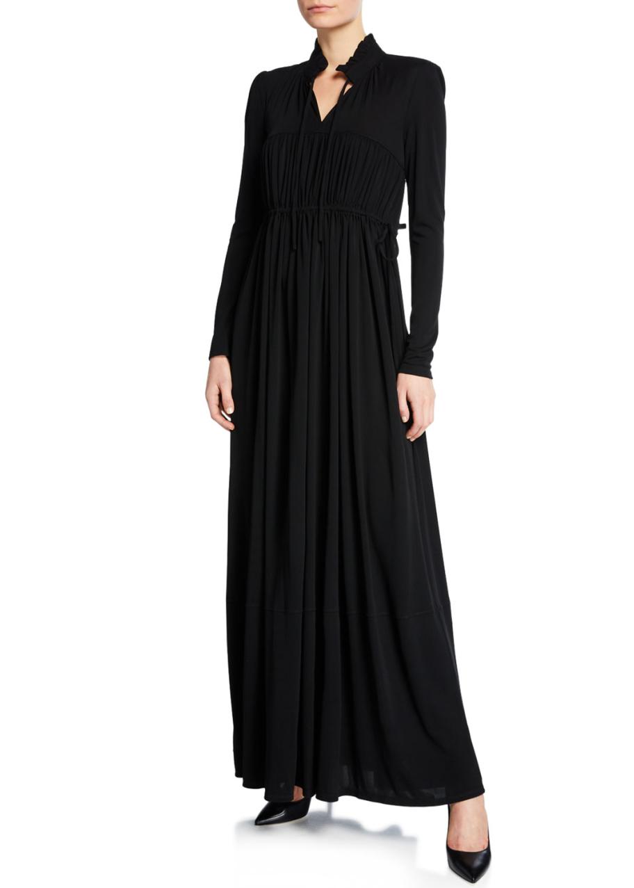 Co Long-Sleeve Ruched Drawstring Gown - Bergdorf Goodman