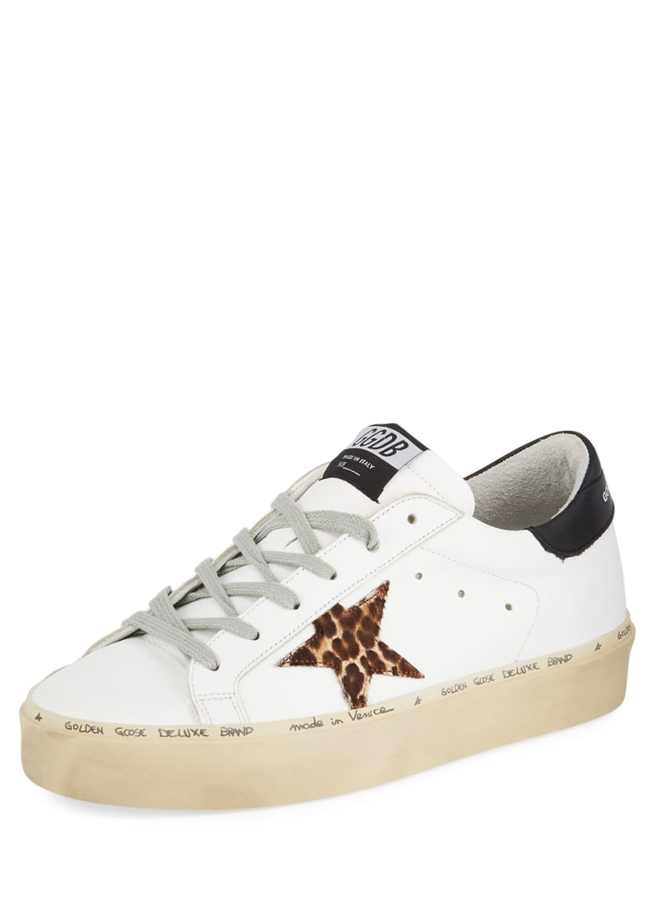 Golden Goose Hi Star Leather Platform Sneakers with Leopard - Bergdorf  Goodman