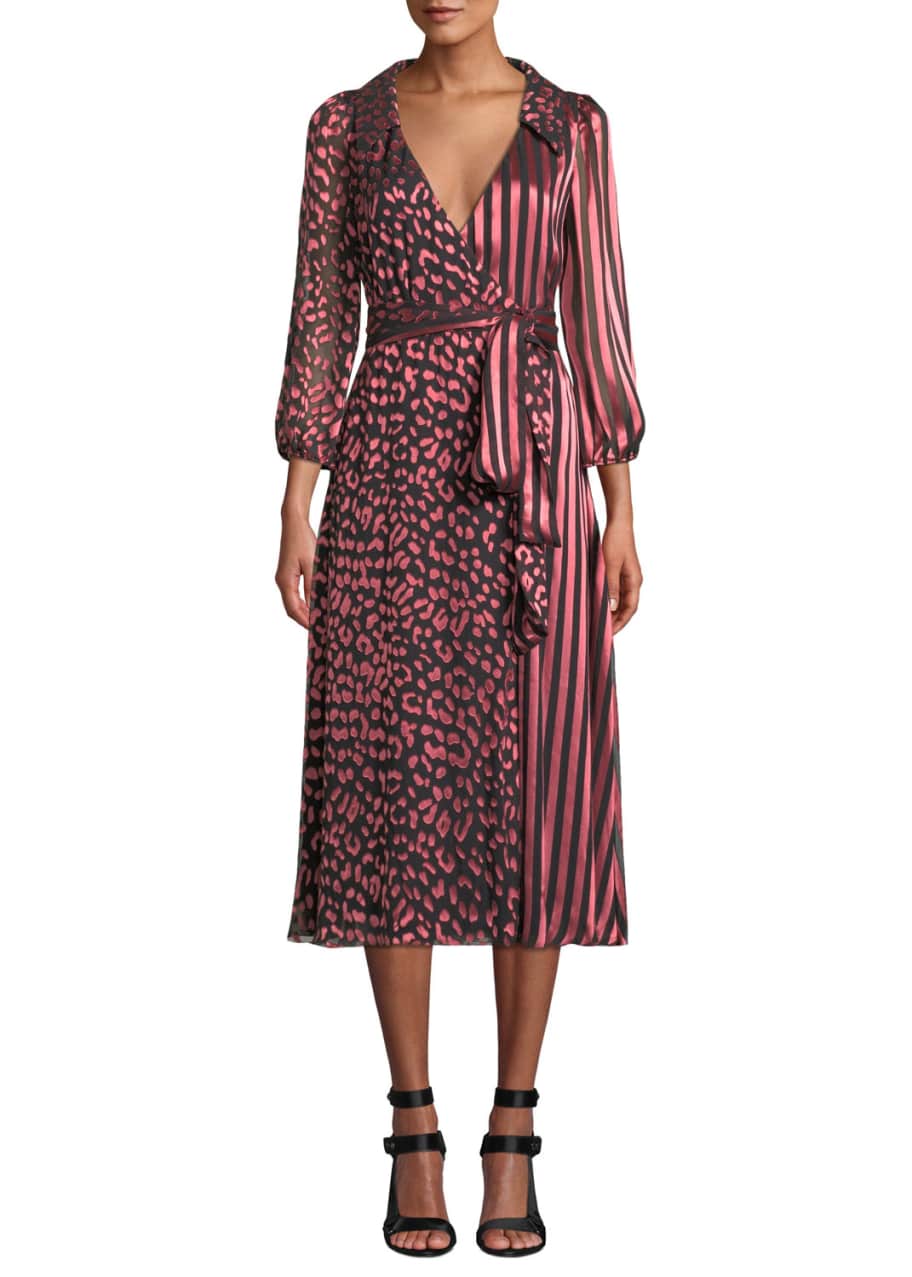 Alice and olivia cheap abigail wrap dress