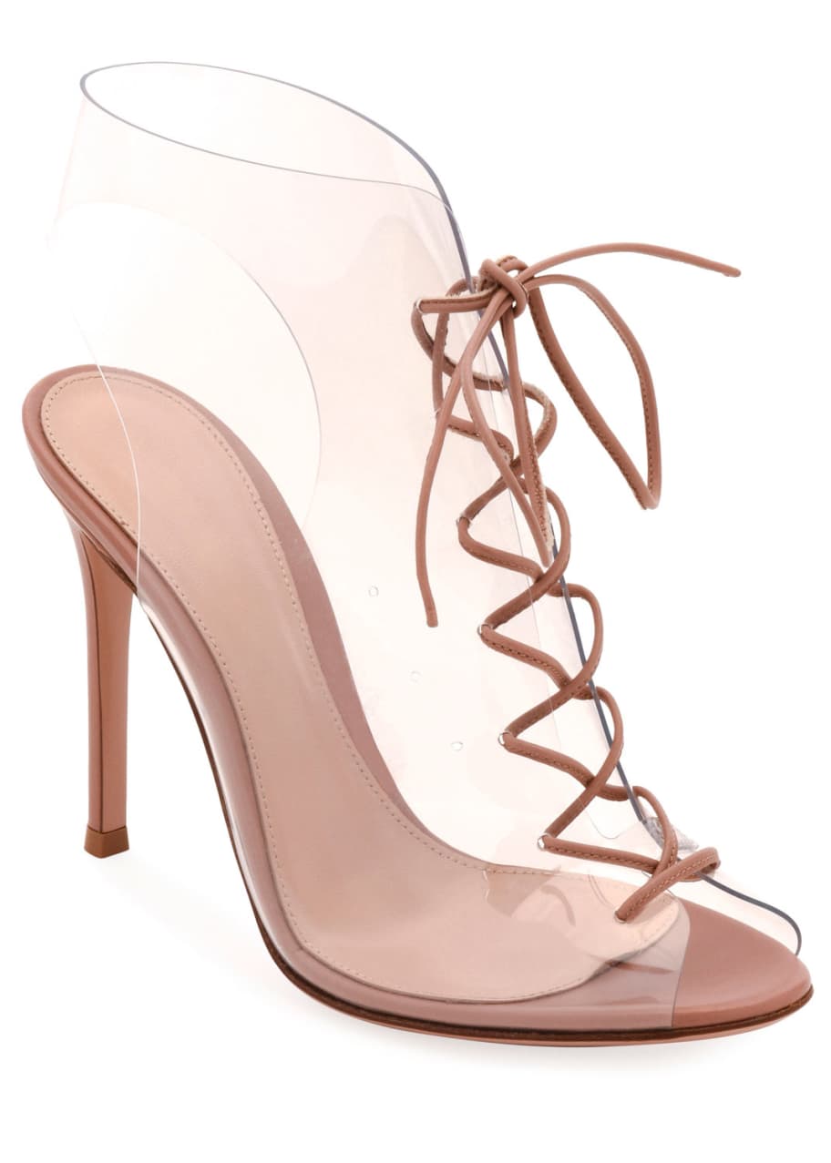 Gianvito rossi plexi booties clearance