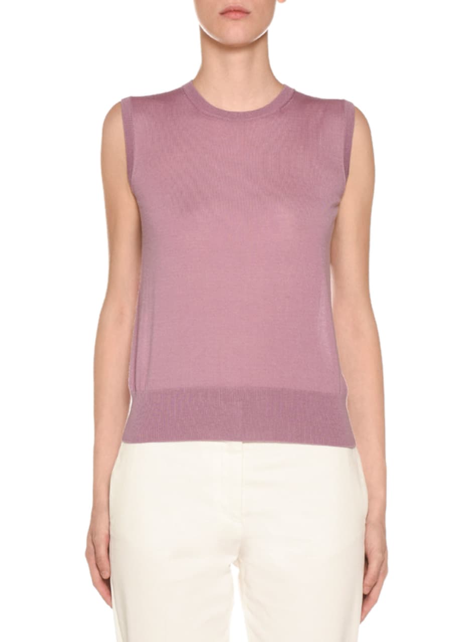 Image 1 of 1: Featherweight Cashmere Crewneck Top