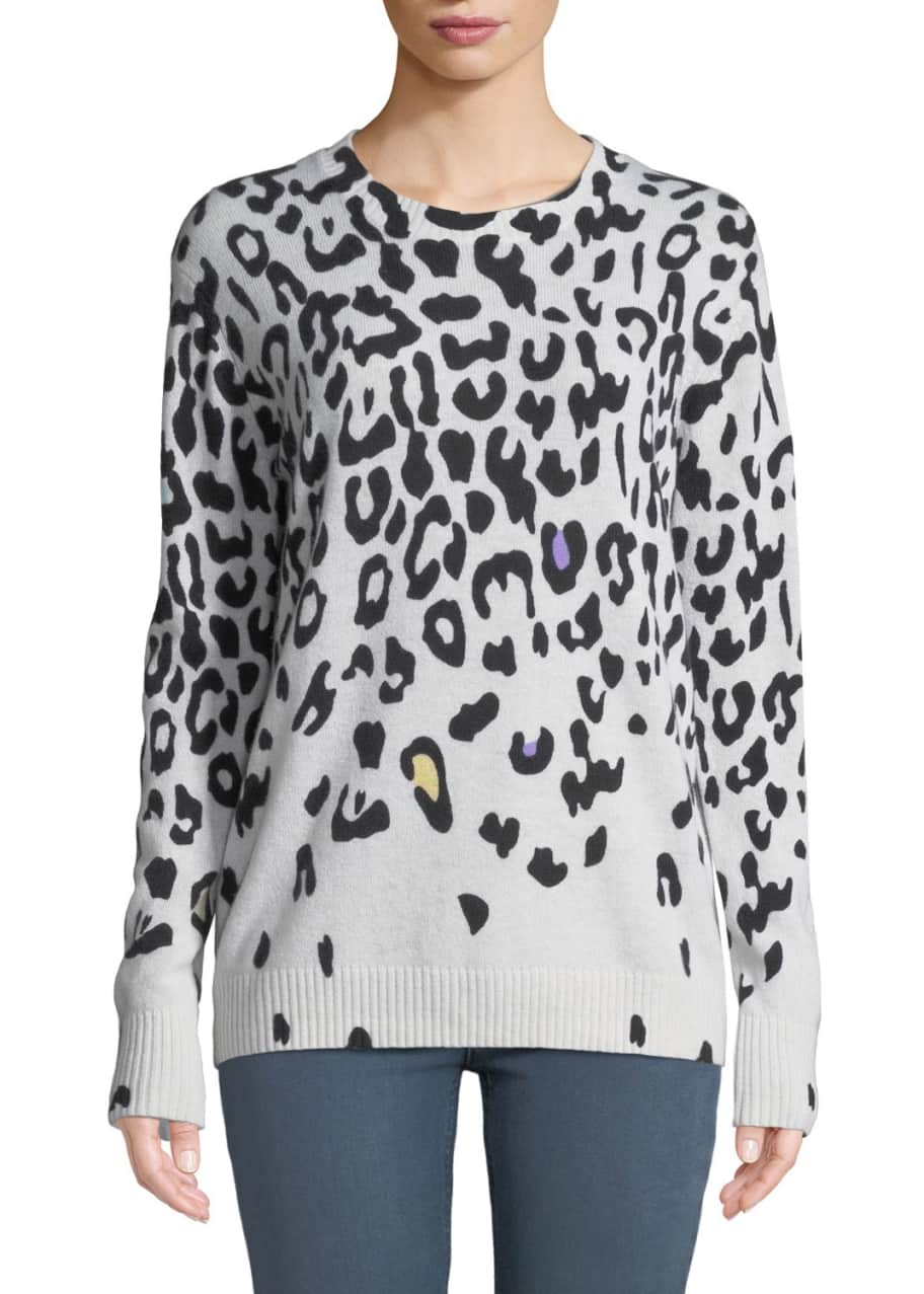 Autumn cashmere new arrivals leopard sweater