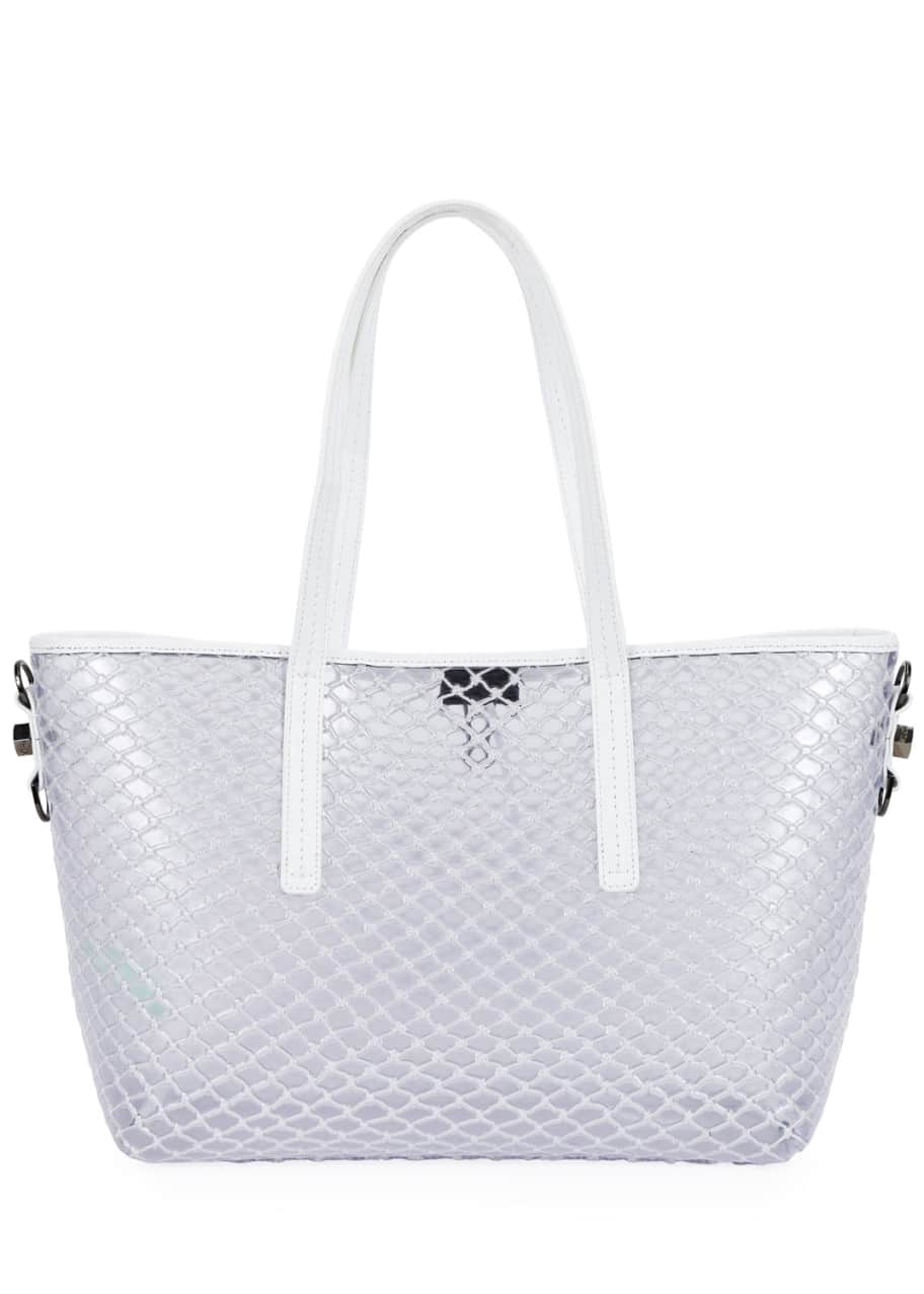 Off white pvc tote bag online