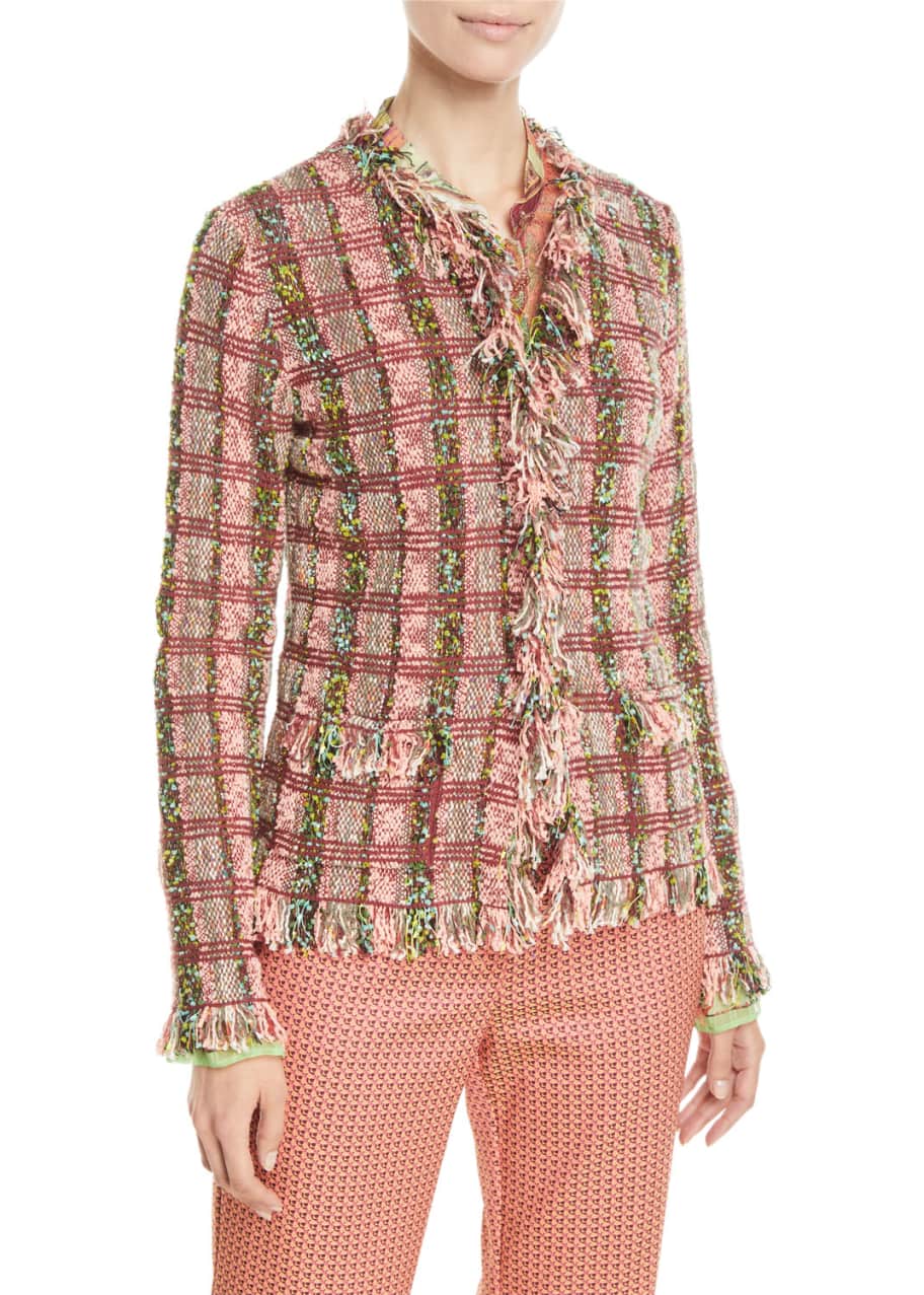 Etro cheap tweed jacket