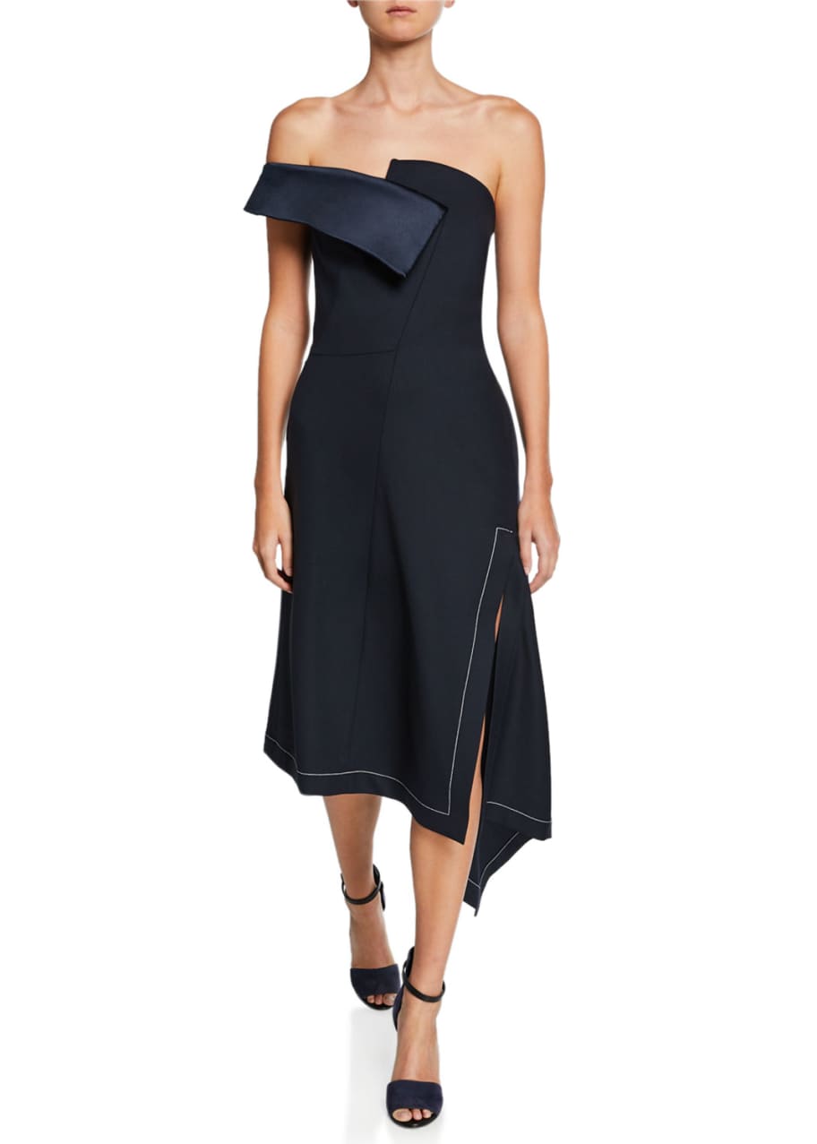 Monse Off-The-Shoulder Twisted Slit-Front Asymmetric Dress - Bergdorf ...