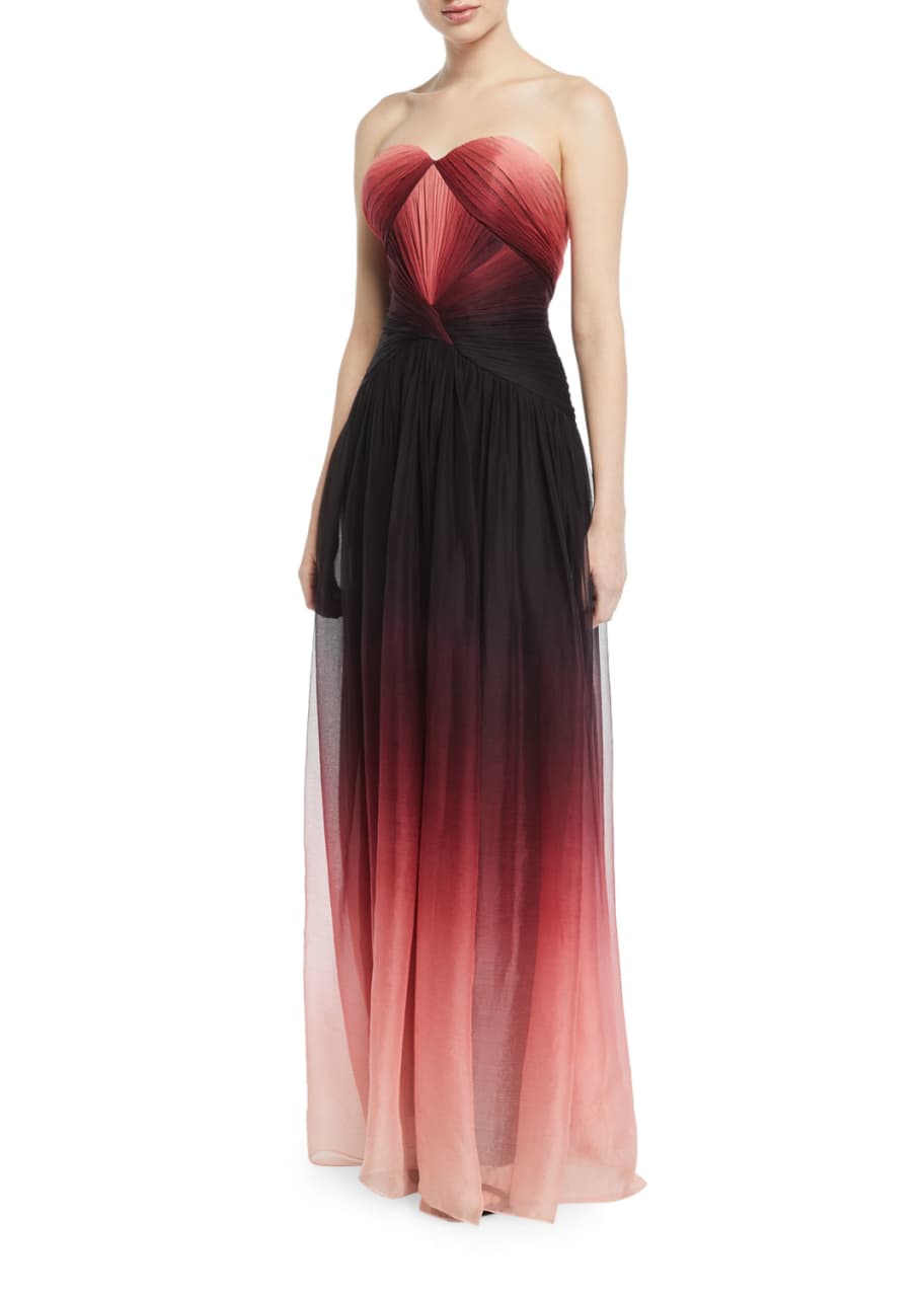 Ombre chiffon gown sale