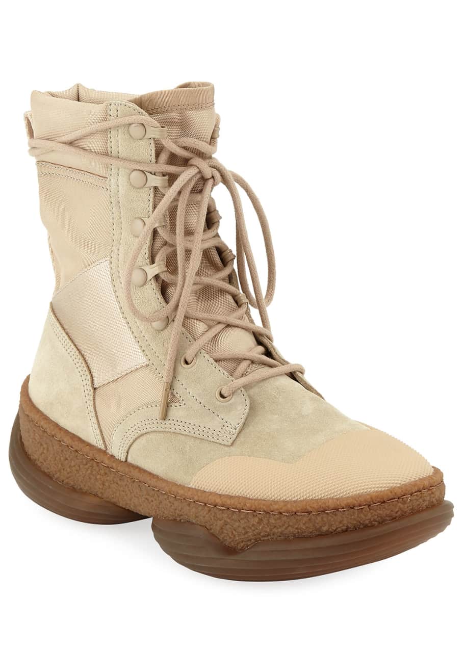 Alexander Wang A1 Mixed Tall Combat Boots Bergdorf Goodman