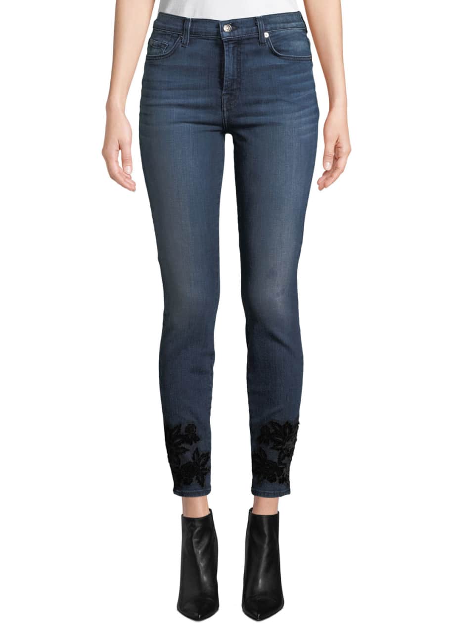 7 for all mankind high waist skinny