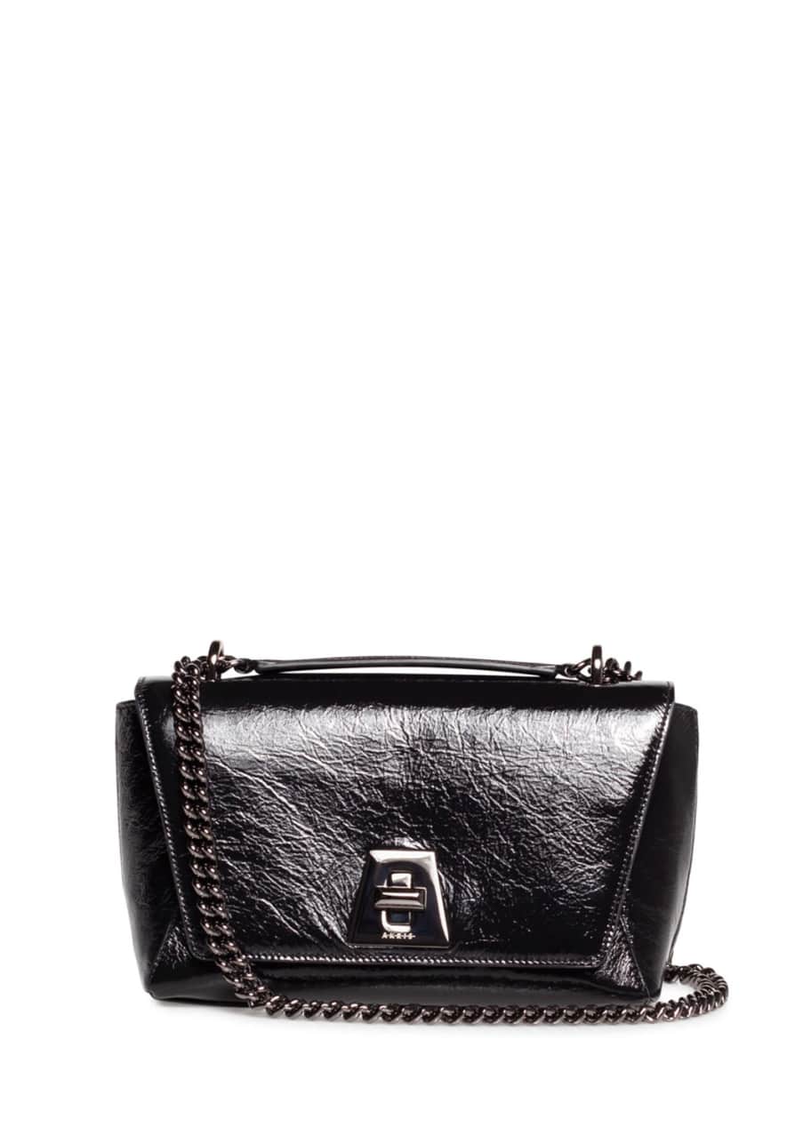 Image 1 of 1: Anouk Day Small Crinkle Patent Shoulder Bag