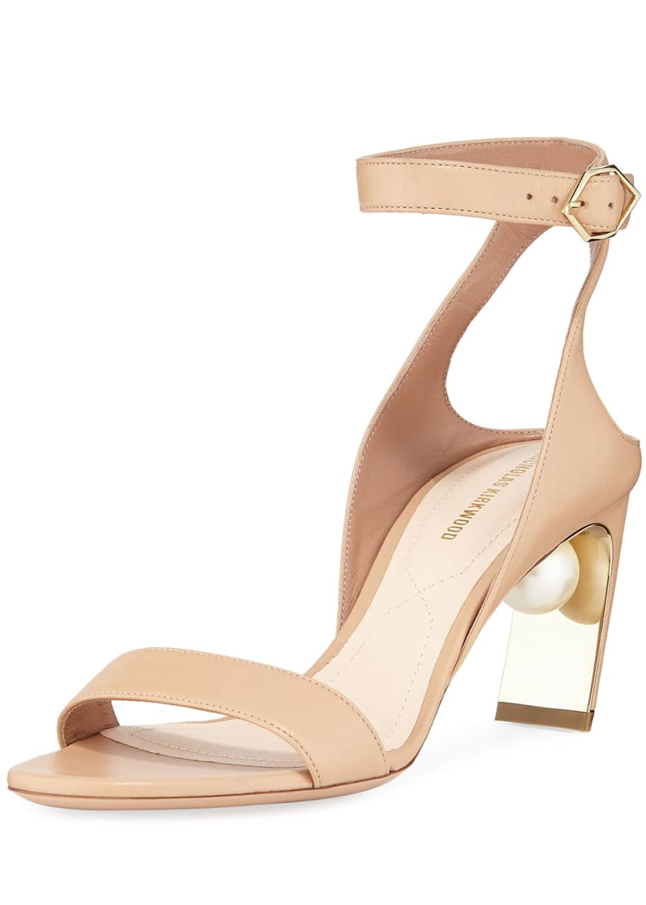 Nicholas Kirkwood Lola Pearl Leather Sandals - Bergdorf Goodman