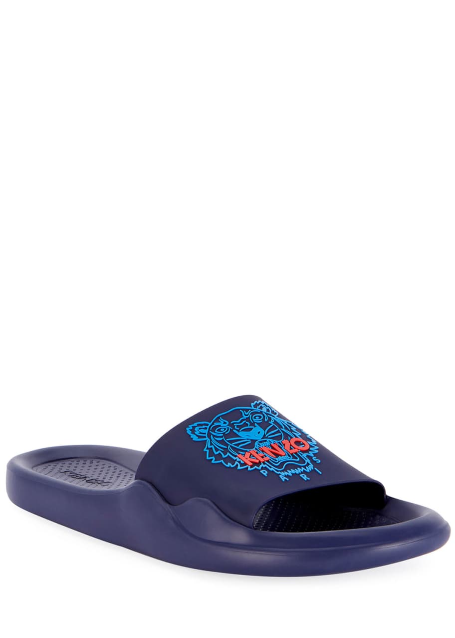 Kenzo Men's Logo EVA Pool Slide Sandals - Bergdorf Goodman