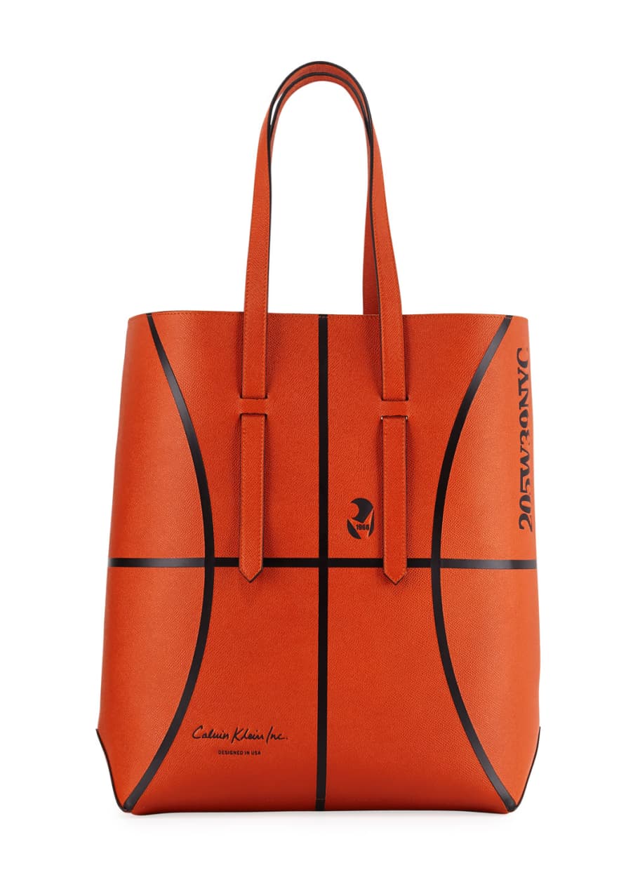 Men s The Catch Basketball Leather Tote Bag
