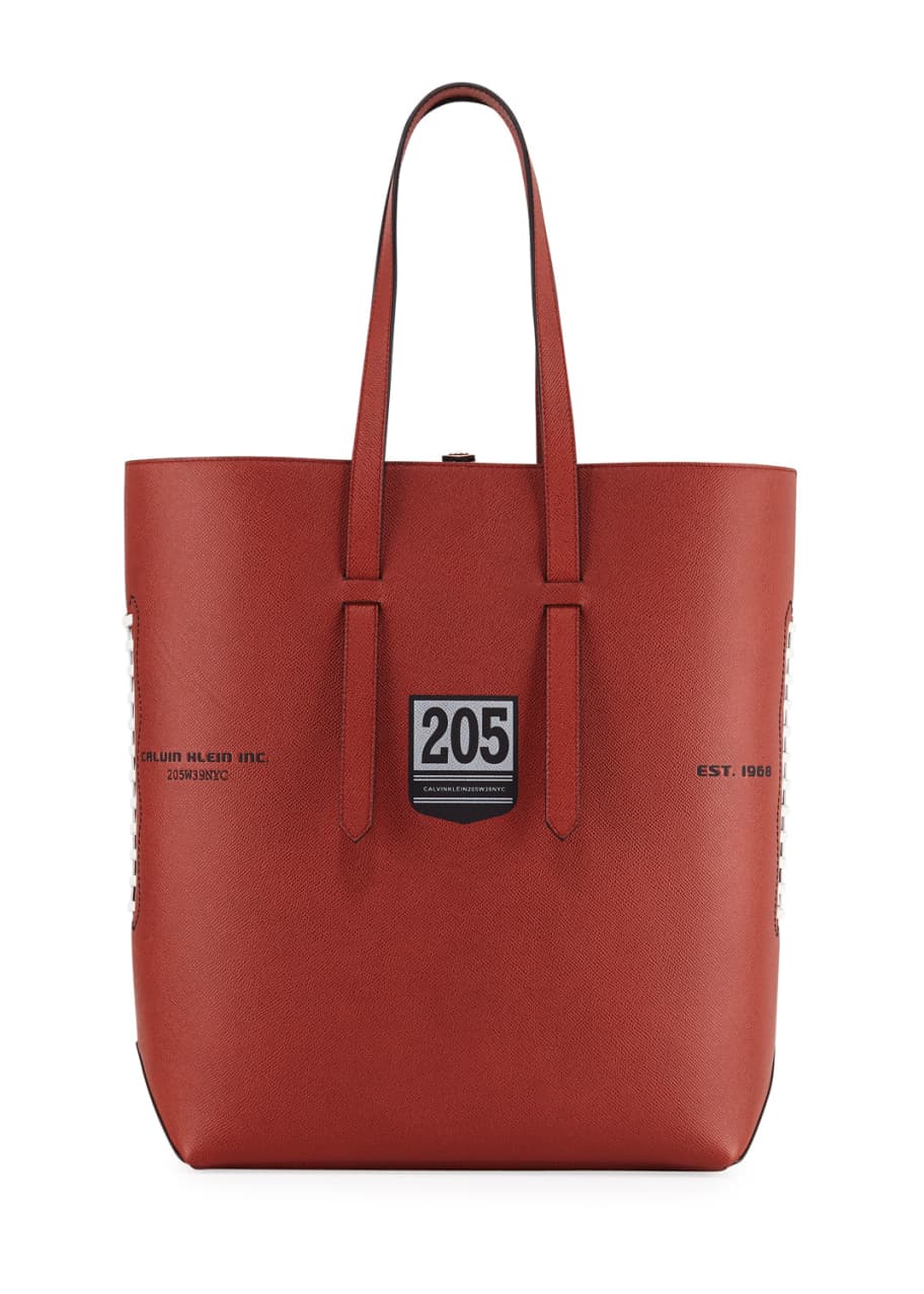 CALVIN KLEIN 205W39NYC Men s The Catch Football Leather Tote Bag