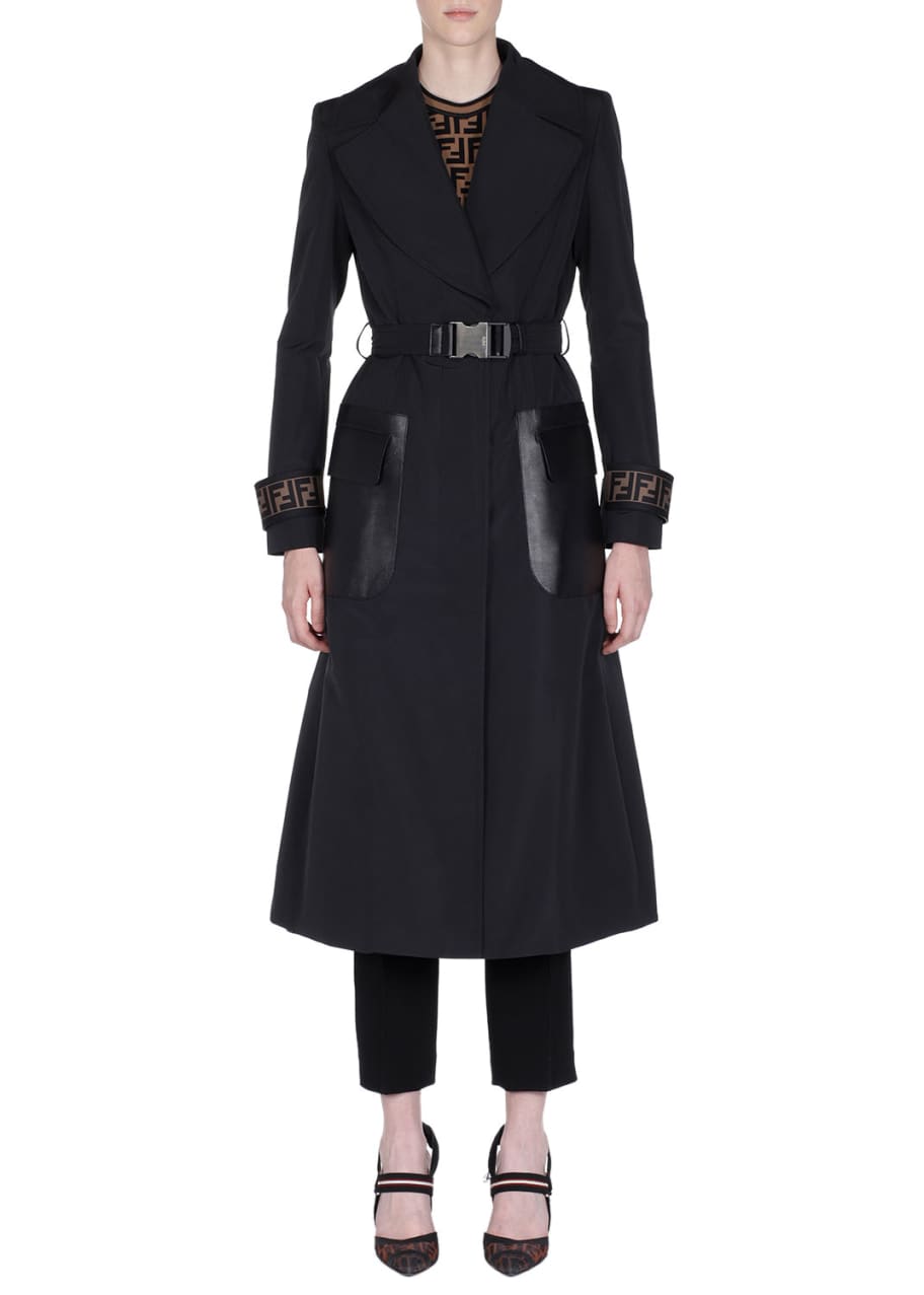 Fendi trench sale coat logo