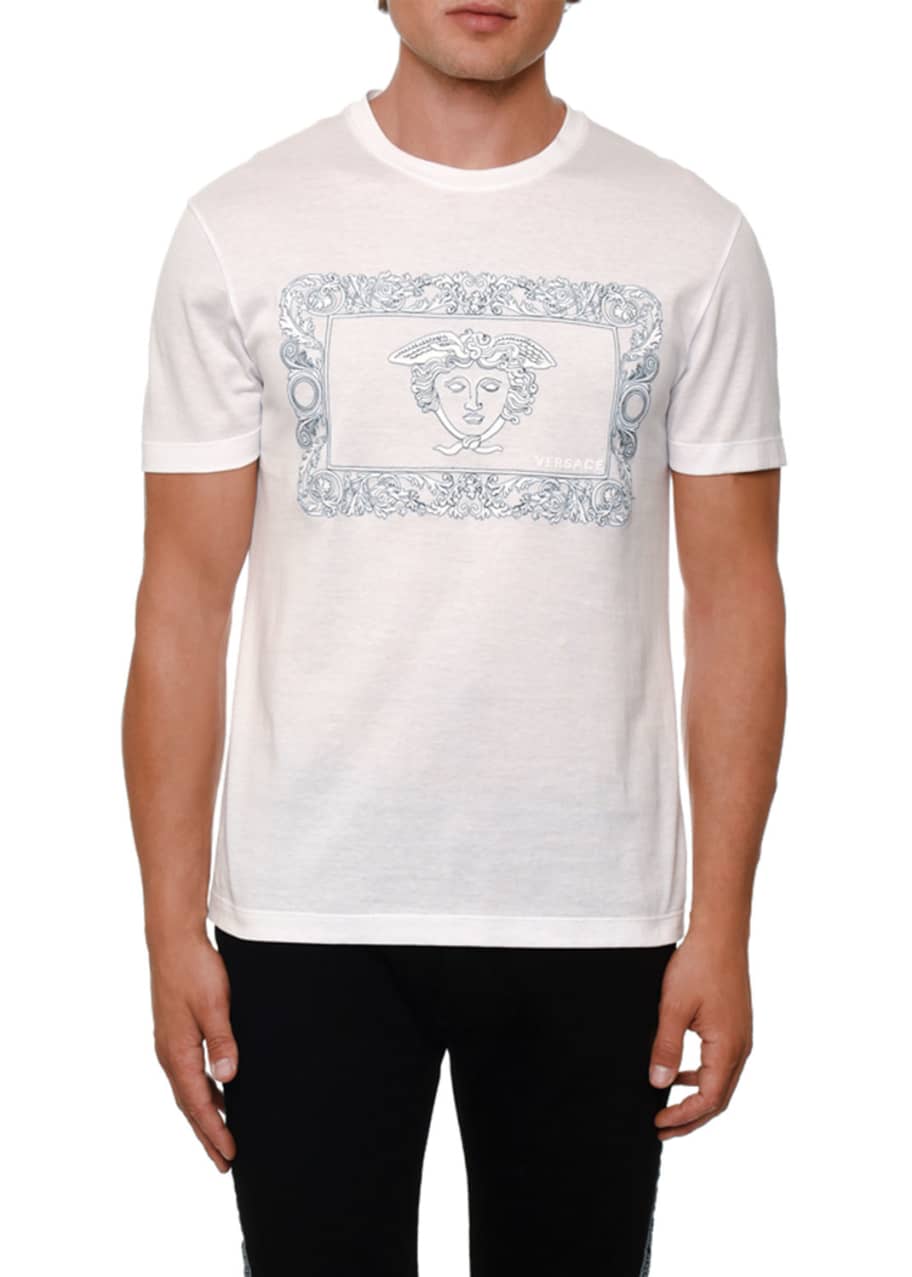 Versace Men's Baroque Medusa Logo T-Shirt - Bergdorf Goodman