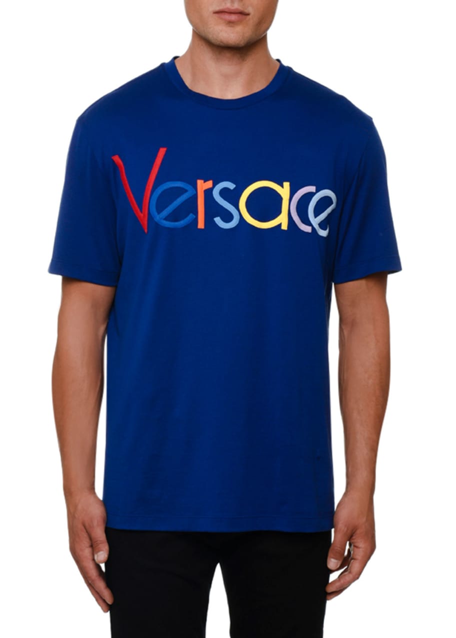 Versace Men's Multicolor Logo Graphic T-Shirt - Bergdorf Goodman