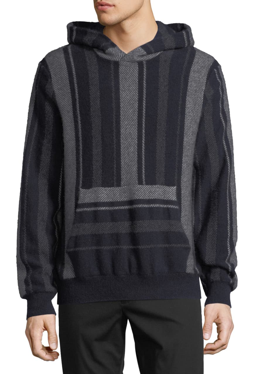 Vince Men's Baja Striped Pullover Hoodie Bergdorf Goodman