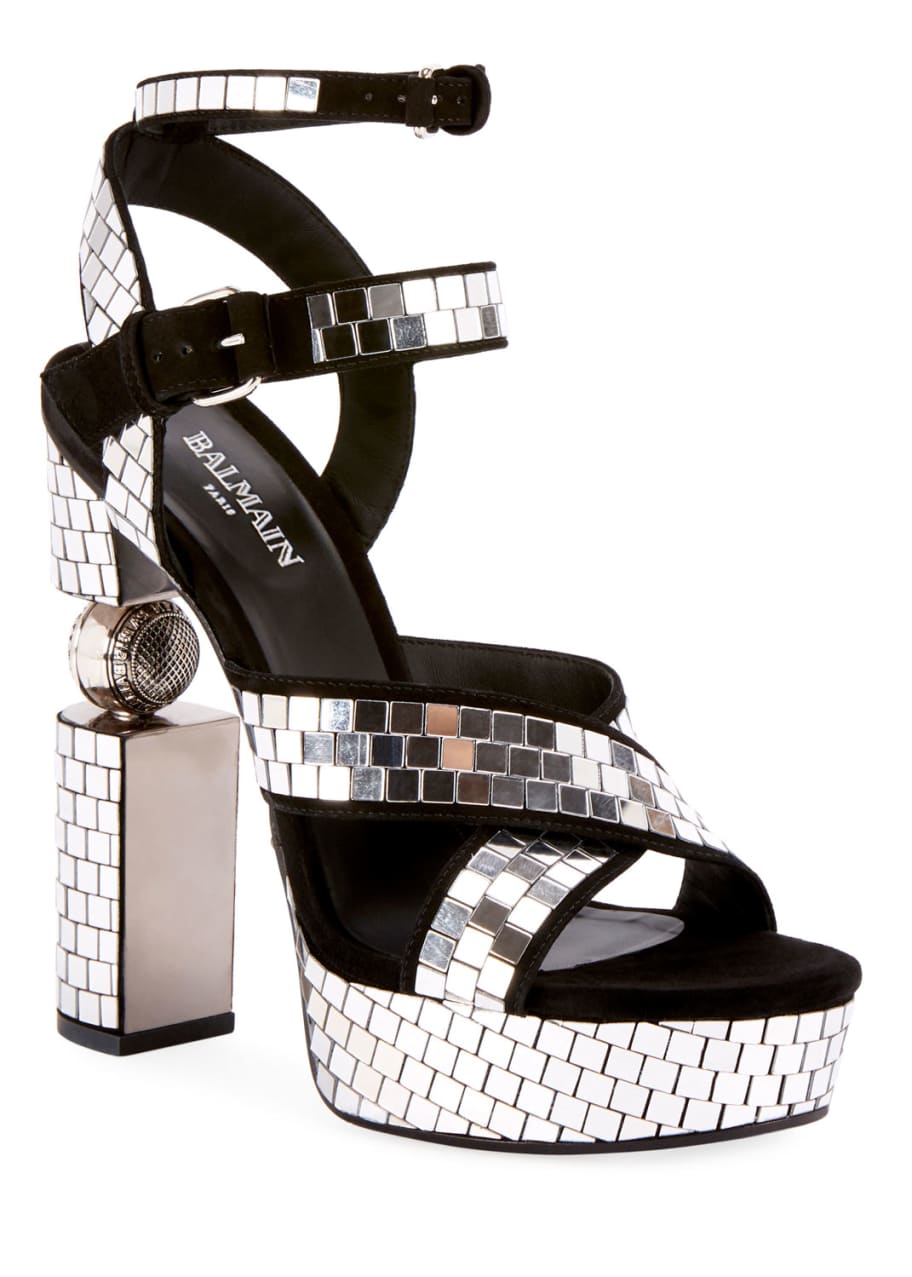 Balmain mirror heels shop
