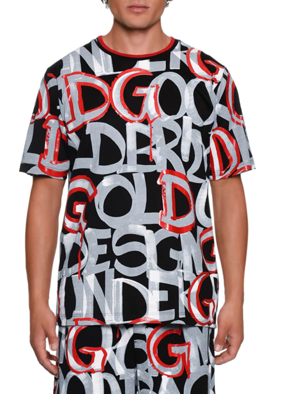 Dolce&Gabbana Men's Graffiti Graphic T-Shirt - Bergdorf Goodman