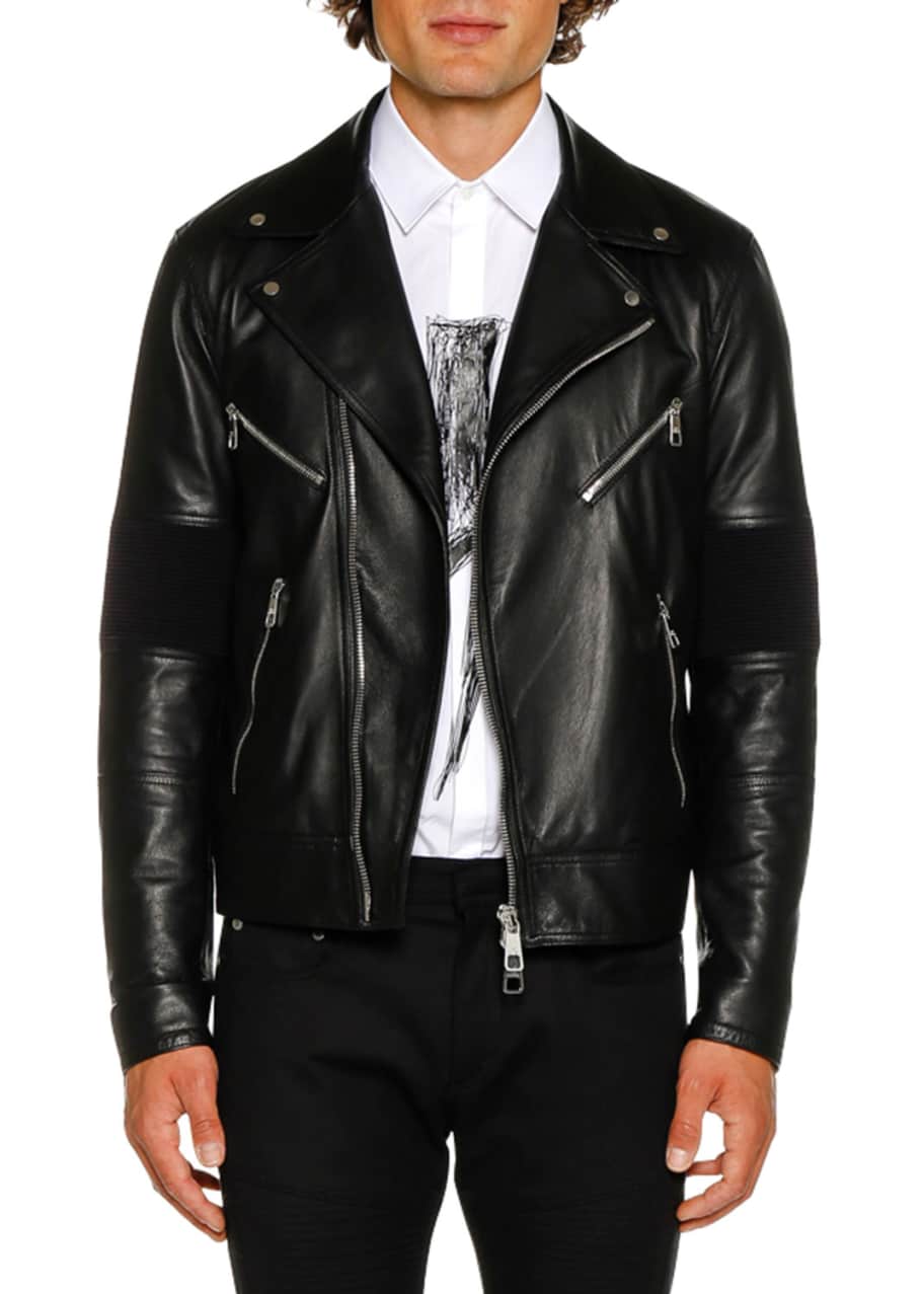 Neil barrett leather jacket hot sale